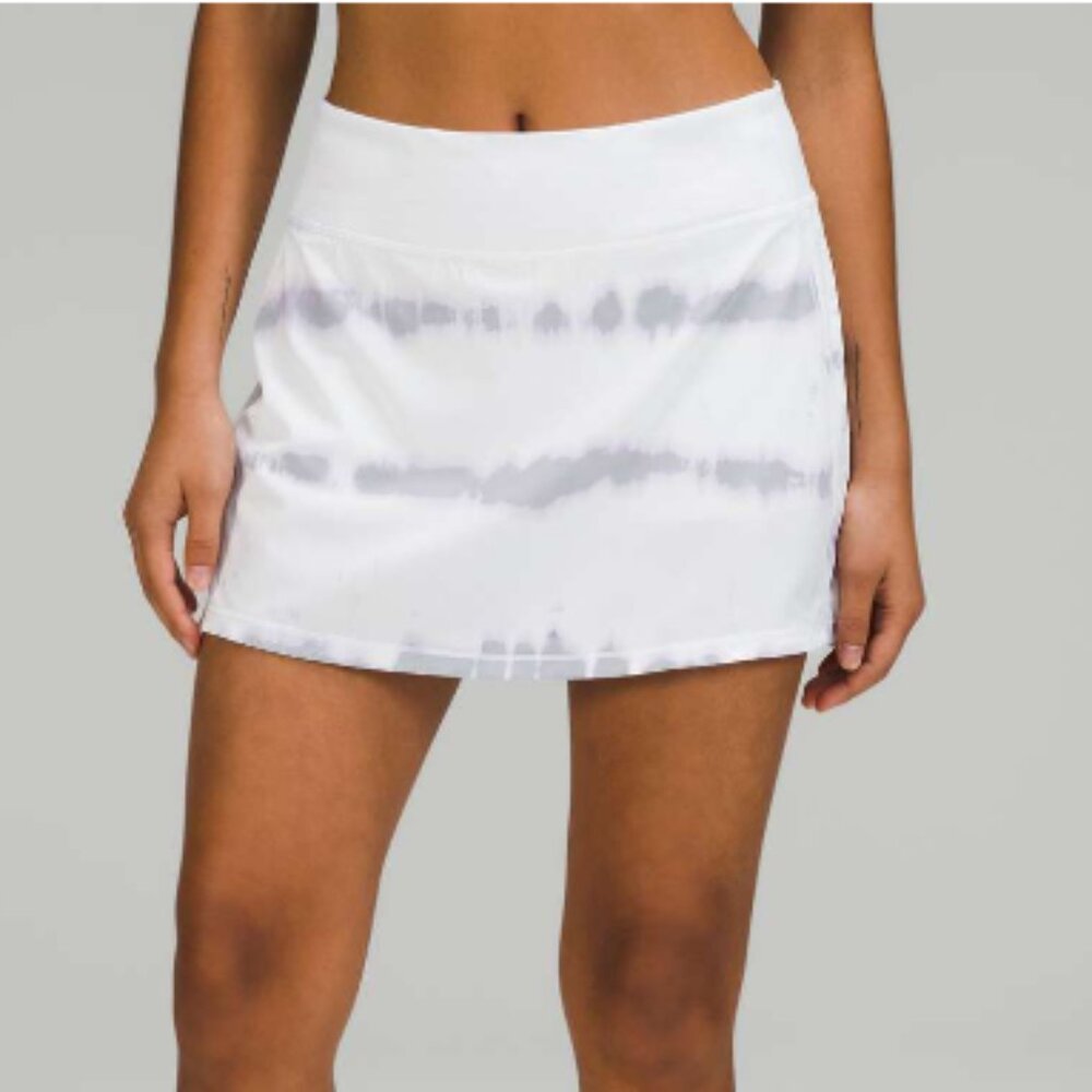 Lululemon Pace Rival Mid-Rise Skirt Transverse Lilac Multi